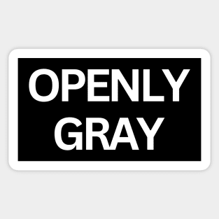 Openly Gray Sticker